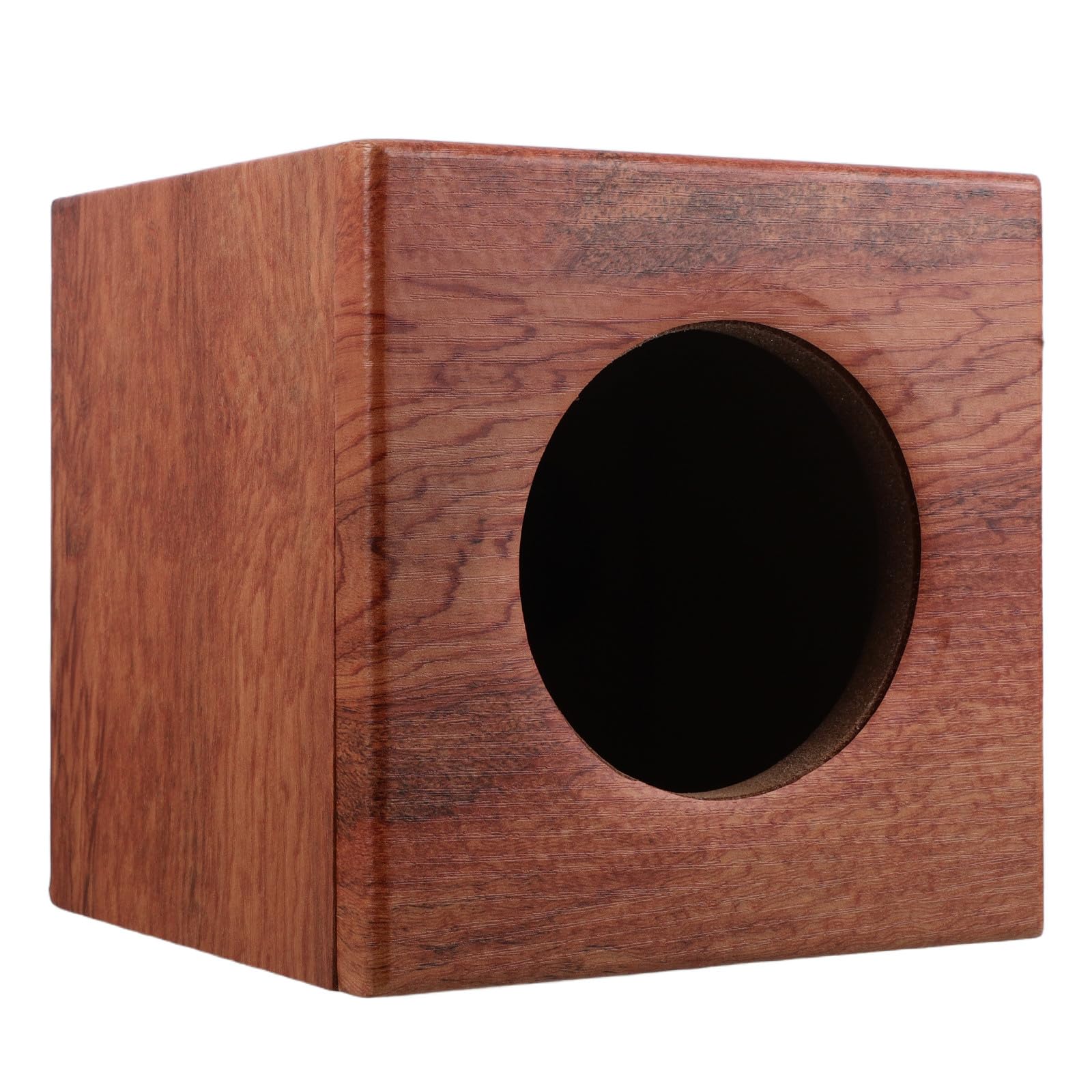 iplusmile Cassa Altoparlante in Legno a Strisce da 4 Pollici per Auto e Camion Cassa di Risonanza Stabile e Resistente alle Vibrazioni Contenitore Sonoro per Subwoofer Accessorio per
