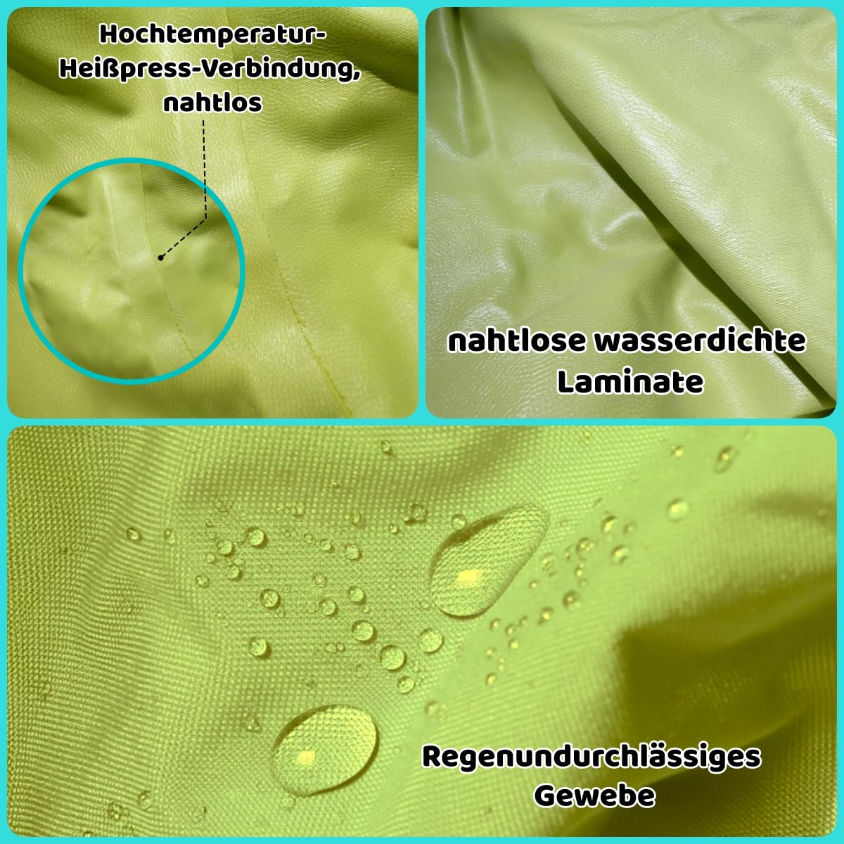 Wasserdichter Hunderegenmantel Leichter hundepullover mit integrierten beinabschlüssen und Abnehmbarer Kapuze, wasserdichter Regenmantel für mittel große Hunde Windjacke (Gelb, 5XL+)