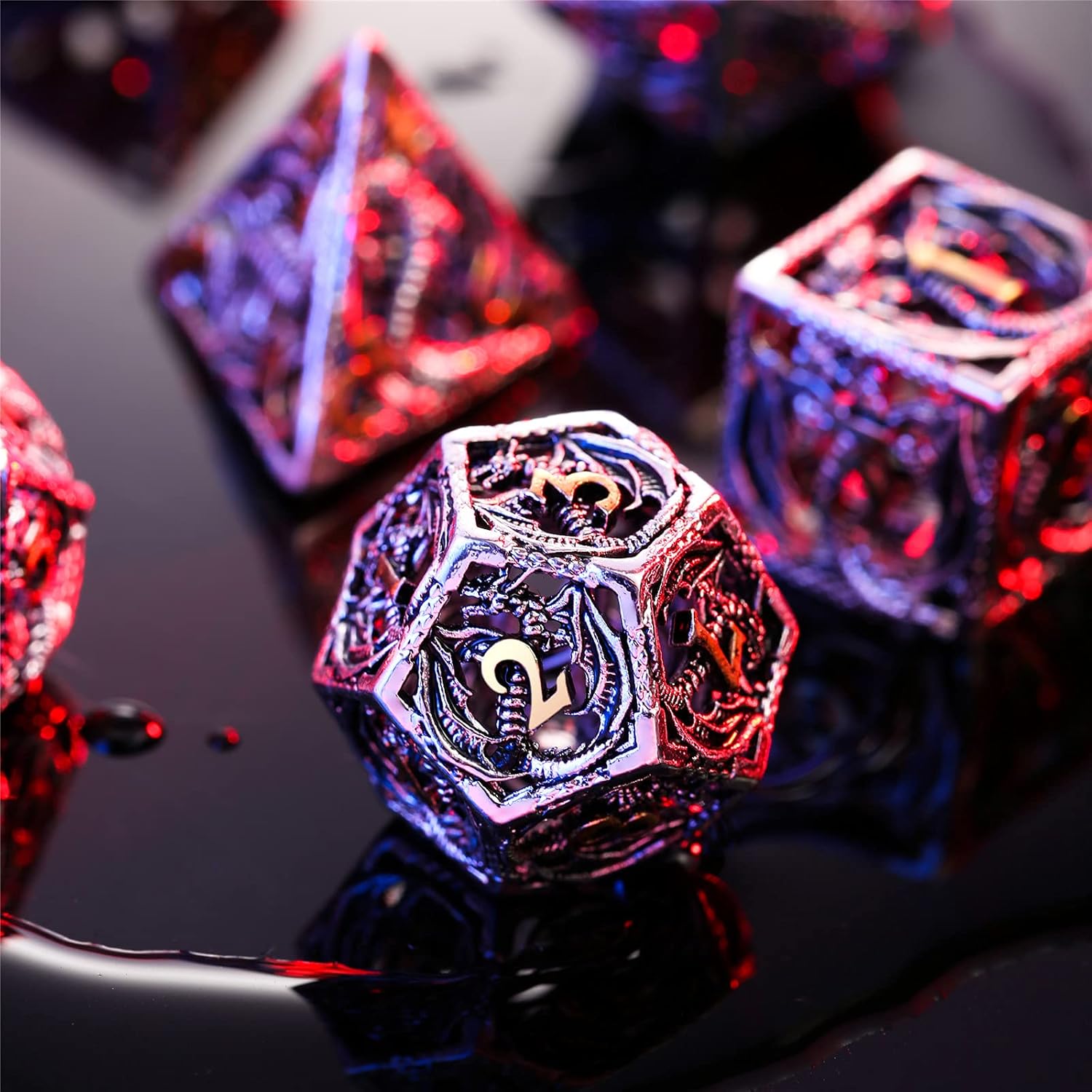 40% оƒƒ Dіѕсоunt Metal Dragon DND Dice Set,Copper Material D&D Style dice for Medieval Fantasy RPG,7 Dies with Wooden Box,Silver Dragon Suреr Sаlе 🛒 Metal Dragon DND Dice Set,Copper Material D&D Style dice for Medieval Fantasy RPG,7 Dies with Wooden Box,Silver Dragon