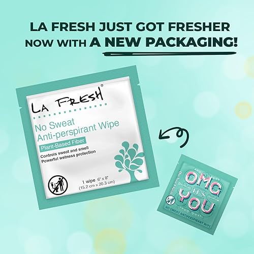 Miniatura 5 de La Fresh Travel Lite - Toallitas antitranspirantes y corporales, 200 toallitas desodorantes envueltas individualmente para adultos, hombres y