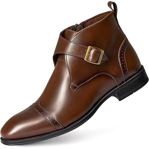Arkbird Men's Dress Boots Genuine Leather Ankle Boot for Men Classic Casual Oxford Style Footwear