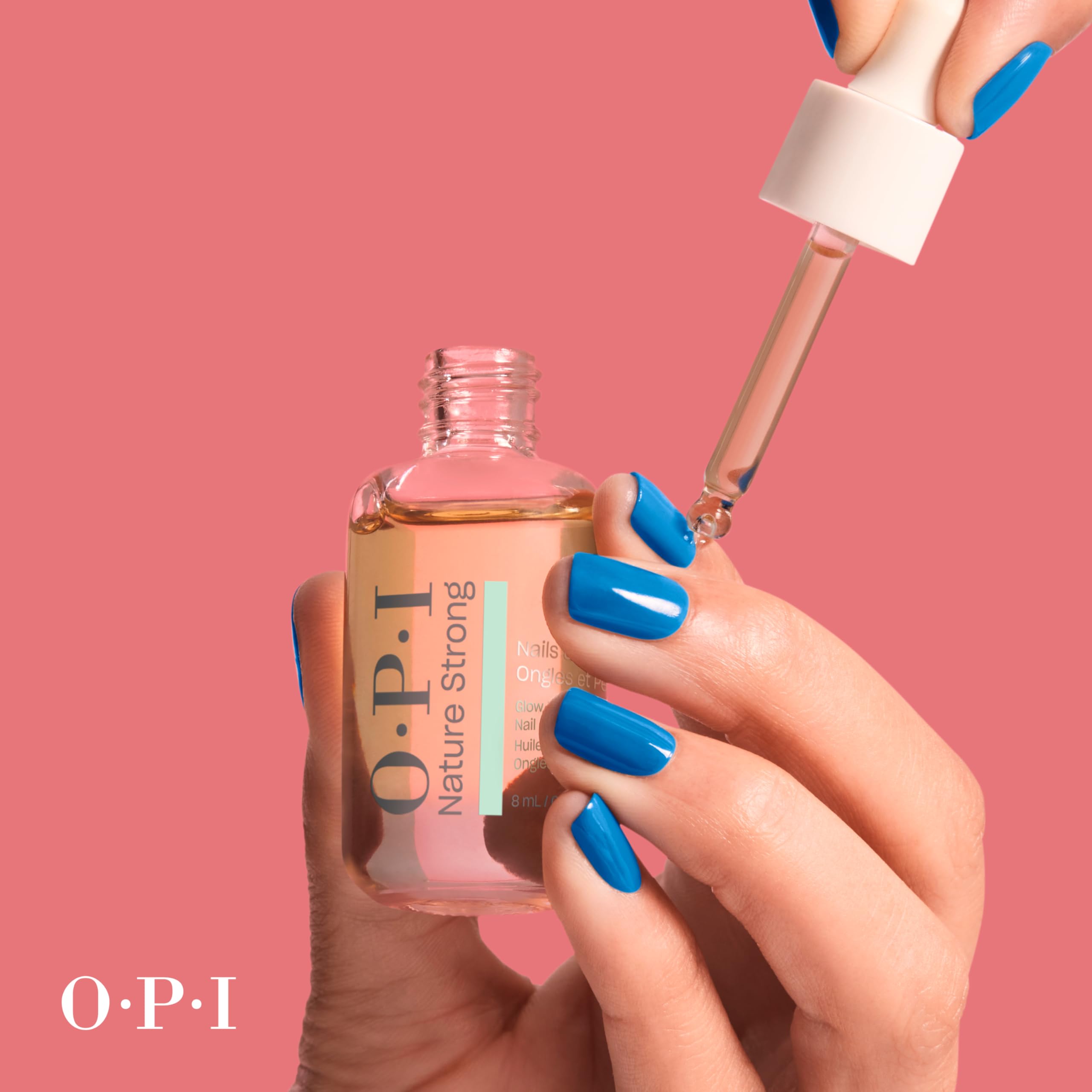 OPI Nature Strong Skincare Glow Up - Aceite para Uñas y Cutículas - Tratamiento con Vitamina E - Aceite para Uñas Dañadas (30ml)