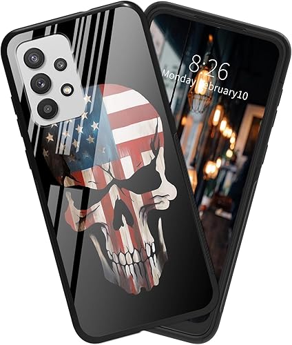 BVDIKMI Funda para Samsung Galaxy A52 a prueba de golpes de TPU suave para mujeres y hombres, contraportada dura de vidrio templado antiarañazos BVDIKMI Funda para Samsung Galaxy A52 a prueba de golpes de TPU suave para mujeres y hombres, contraportada dura de vidrio templado antiarañazos