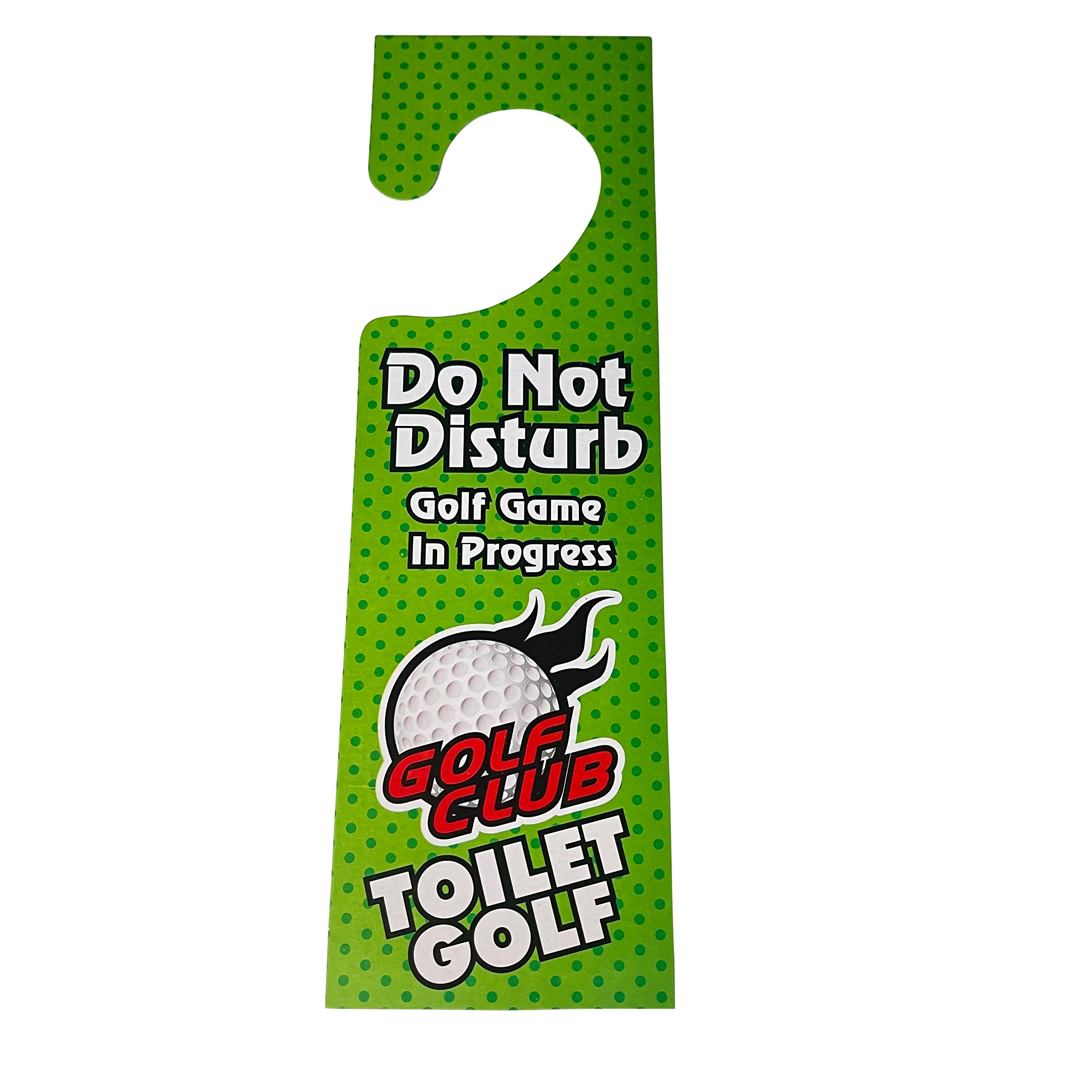 Toilet Time Potty Putter Set - Divertente mini gioco da golf per il bagno, divertente regalo per uomini, amanti del golf e feste in ufficio, gioco da bagno con mazza, palle, tappetino verde e bandiera