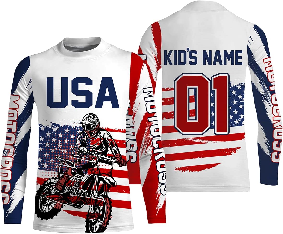 American Dirt Bike Jersey UPF30+ Personalized Jamaica Ubuy