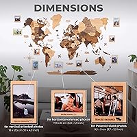 Vista 3 de Marcos de fotos de madera para decoración de pared, marco personalizado, regalo de inauguración de la casa, regalo de aniversario, regalo