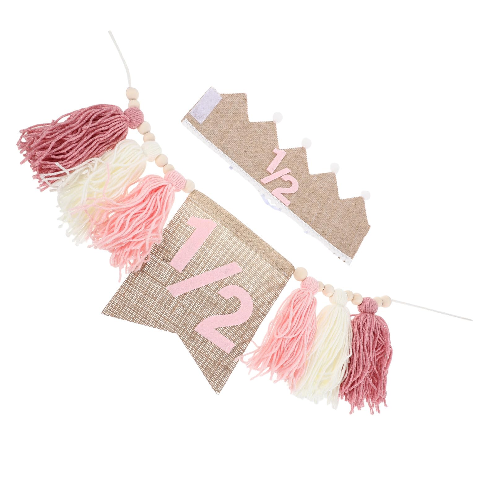 2piezas Banners Decorativos Banner Bohemio para Decoraciones de Cumpleaños Infantiles Banderines Flores para Trona para Celebraciones de Año