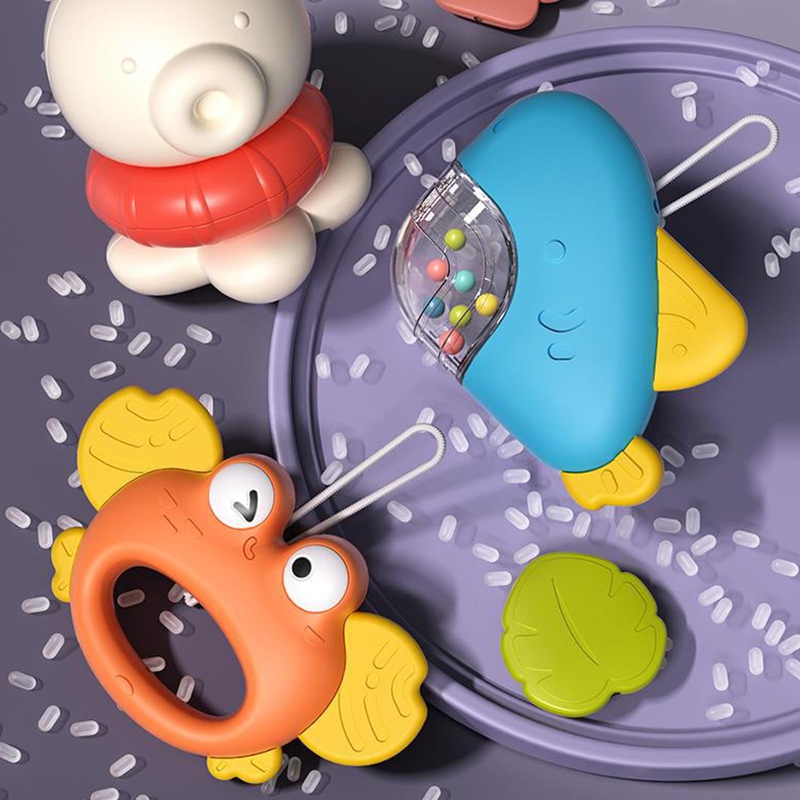 Cartoon Elefant Krippe Mobile Rotierendes Musikspielzeug mit beruhigenden Geräuschen & Nachtlicht für Kinderzimmer Dekor Musikkrippe Mobile mit hängendem drehbarem Spielzeug