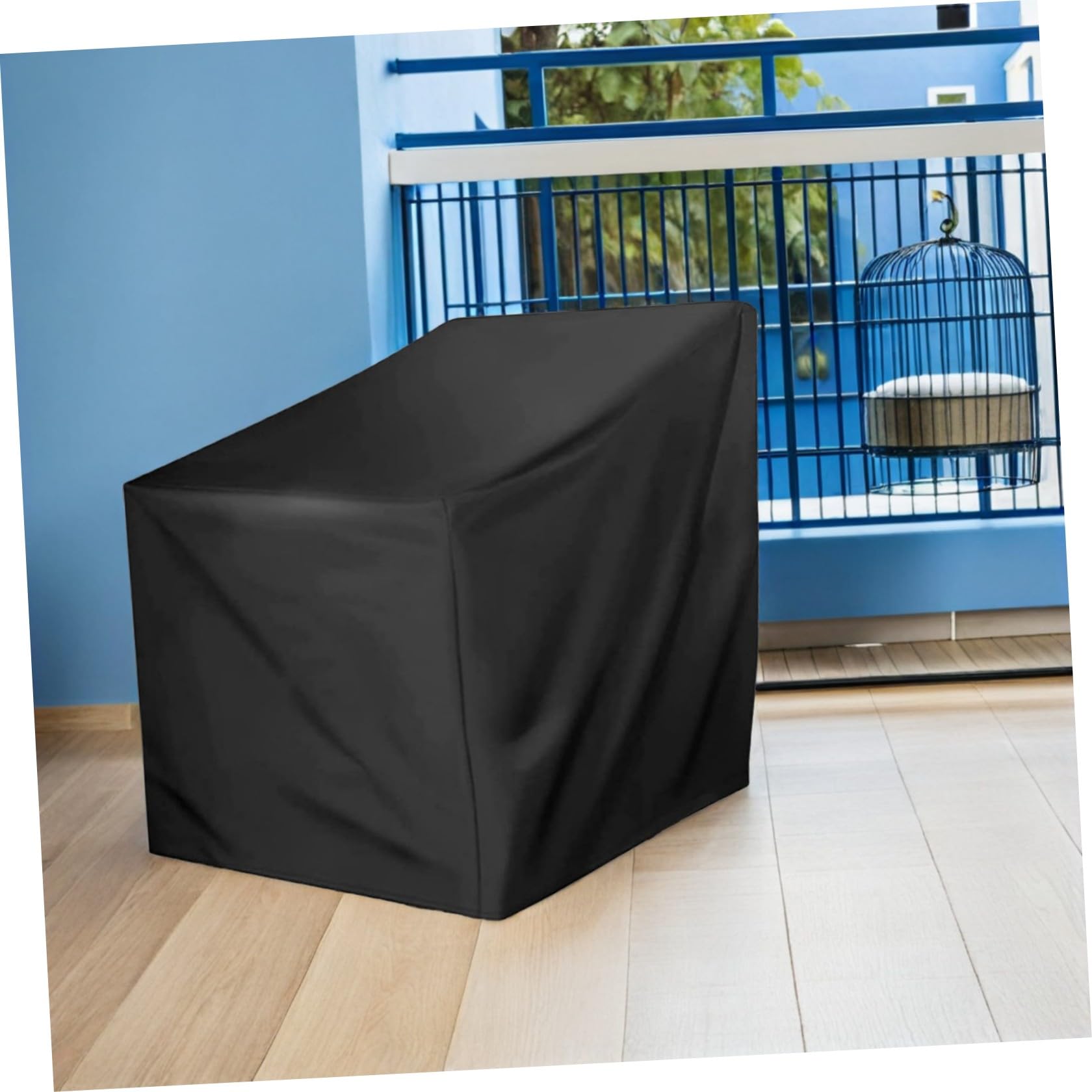DOITOOL Fodera Resistente per Sedia a Dondolo da Giardino, Copertura per Poltrona Girevole da Esterno, Protezione per Mobili da Patio e Sedie da Prato