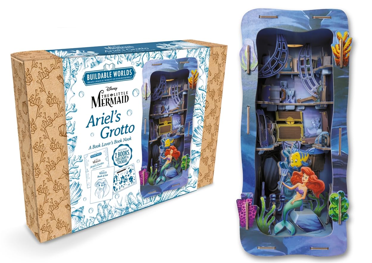 Disney The Little Mermaid: Ariel's Grotto: Buildable Worlds - A Book Lover's Book Nook