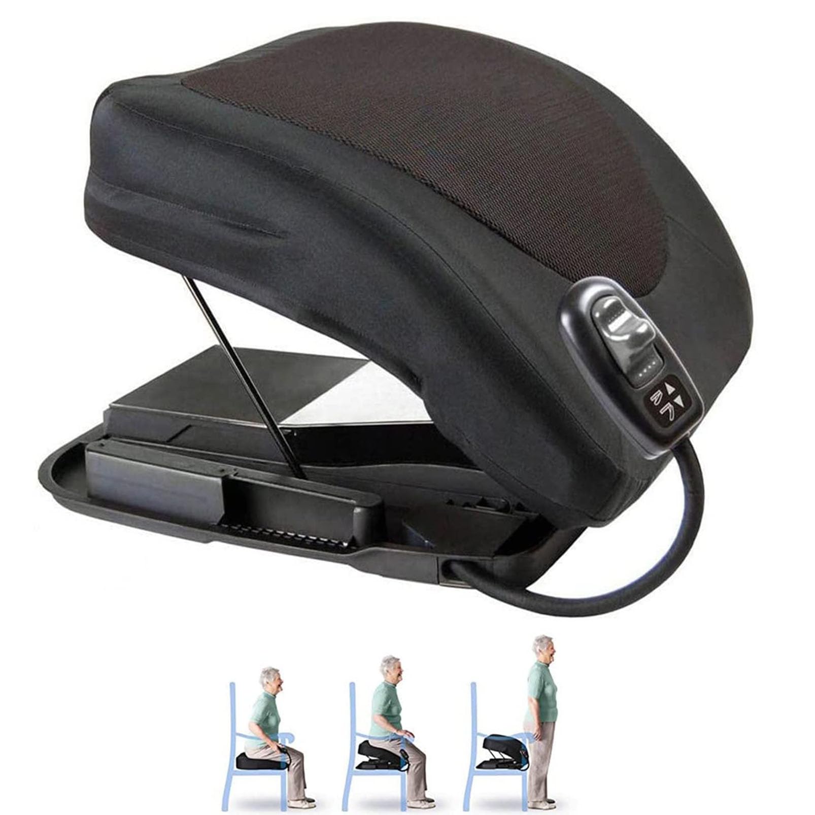 Asiento Elevador Inteligente portátil, cojín de Asistencia, cojín Elevador eléctrico, cojín de Silla elevadora eléctrica, cojín de Silla elevadora para Personas Mayores, Dispositivos portáti