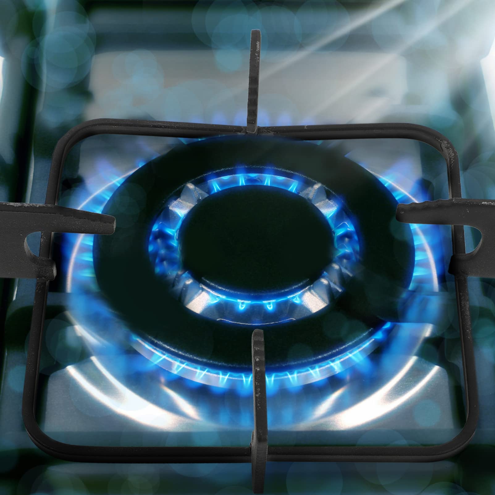 Cabilock Ring de Soporte de Wok de Hierro Fundido Universal Antideslizante de Gas Anillo Reductor Fundición de Hierro Fundido Estufa de Estufa de Gas Accesorios para Cocina Wok