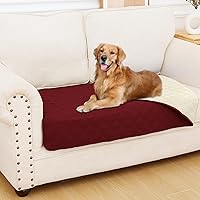 Vista 166 de Smiry Funda Impermeable para Cama de Perro Manta para Mascotas, Manta Suave y Lavable para Perros para Muebles Cama Sofá Sillón Reversible, a