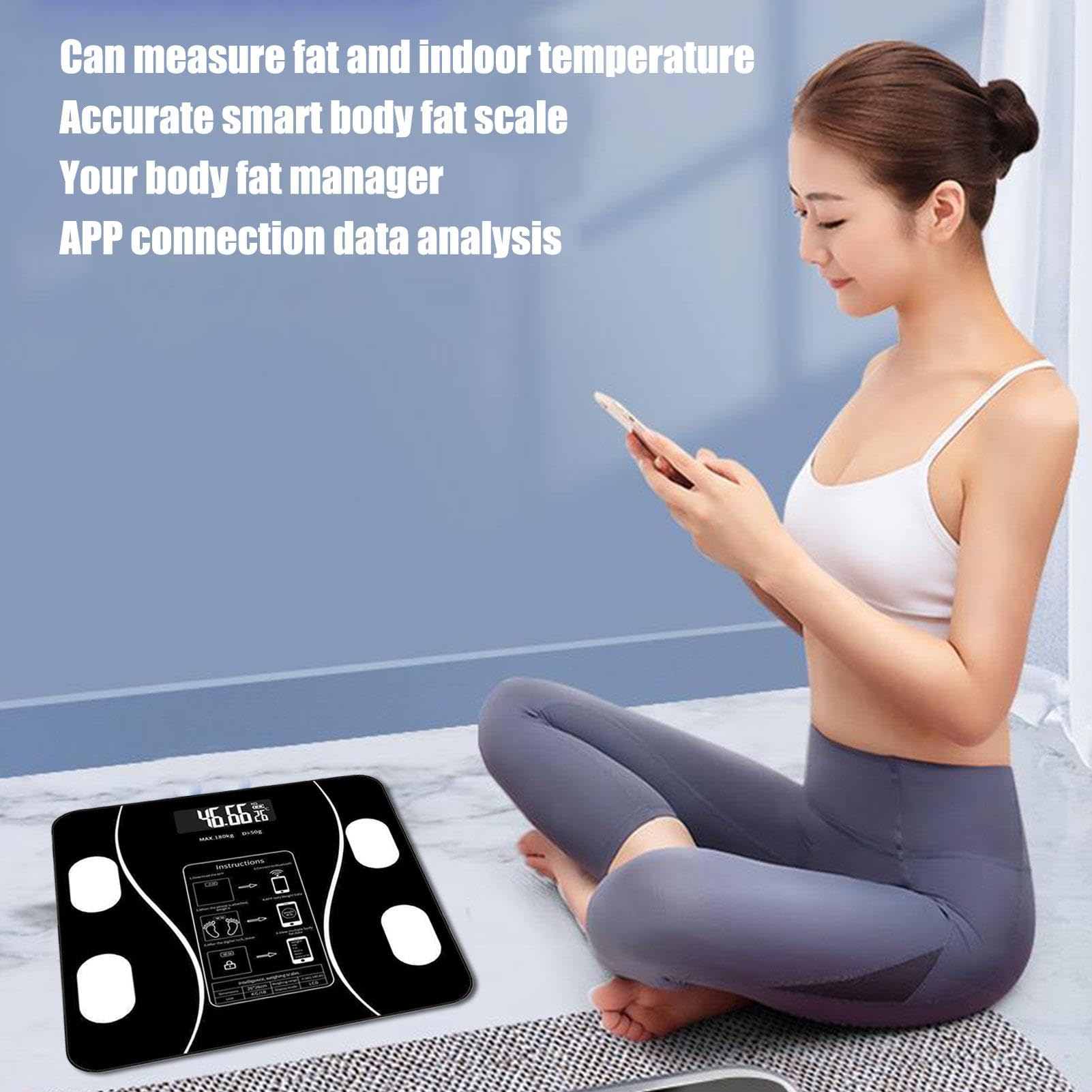 Échelles numériques pour le poids corporel, Salles de poids Salle de bain,Échelle numérique de la salle de bain BMI Paquer - Composition précise Monitor Health Analyzer avec smartphone App for Men Wom