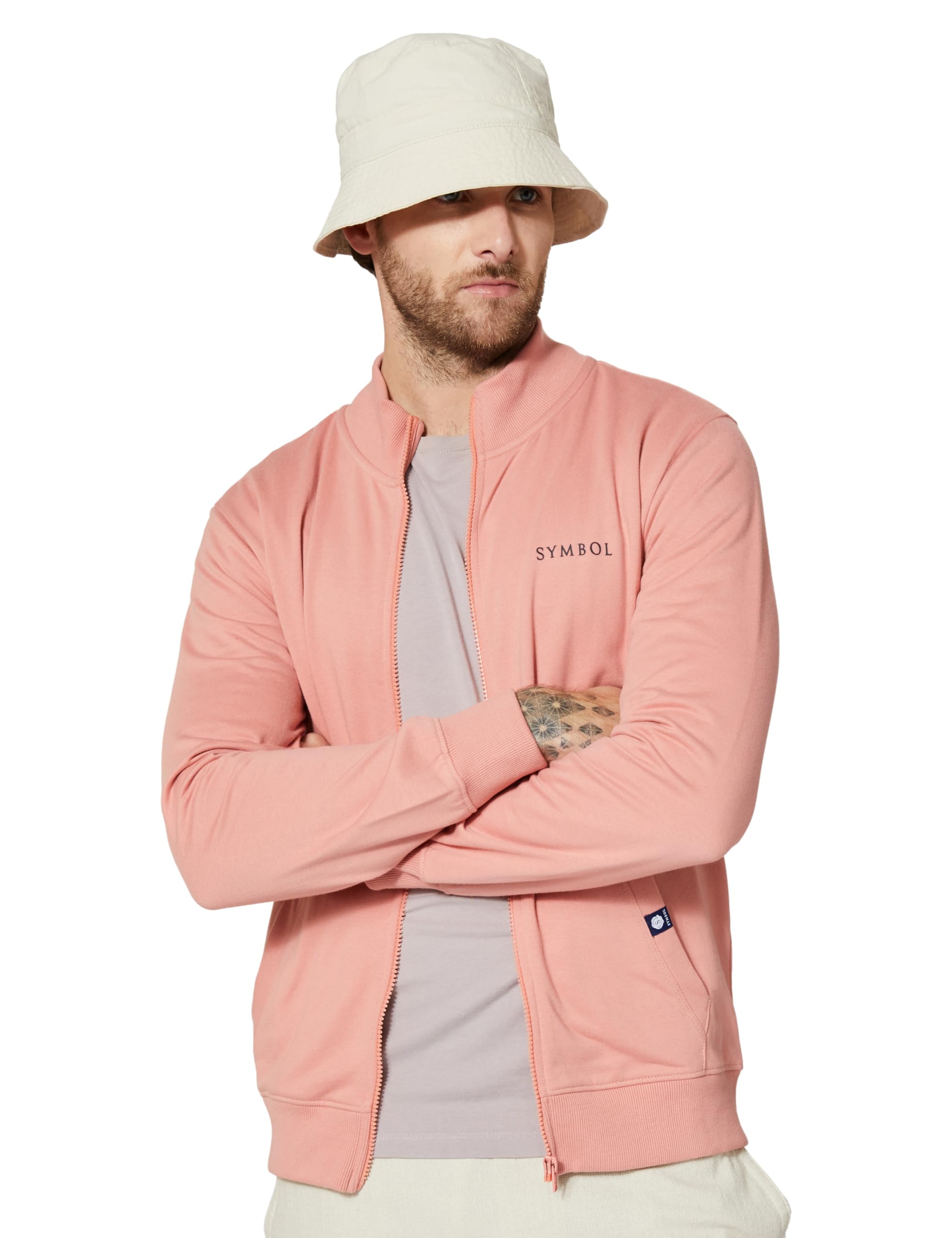 Amazon Brand - Symbol Men's Cotton High Neck Sweatshirt (Available in Plus Sizes)-picture-29
