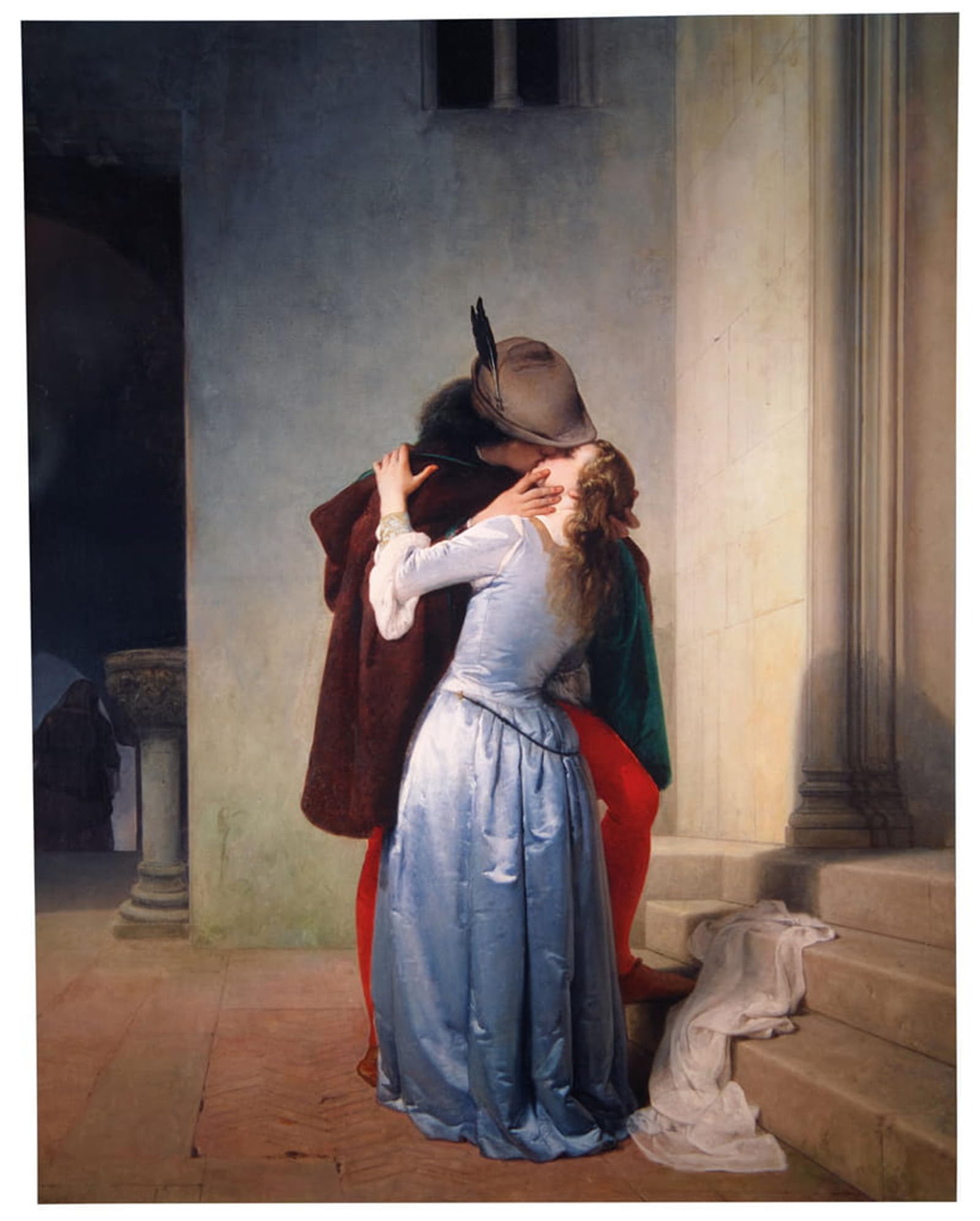 ARTXLXXBN Famous Prints Artwork Pictures Poster Painting Art the Kiss by Francesco Hayez Artwork Landscape Pictures for Home Decor 60x90cm