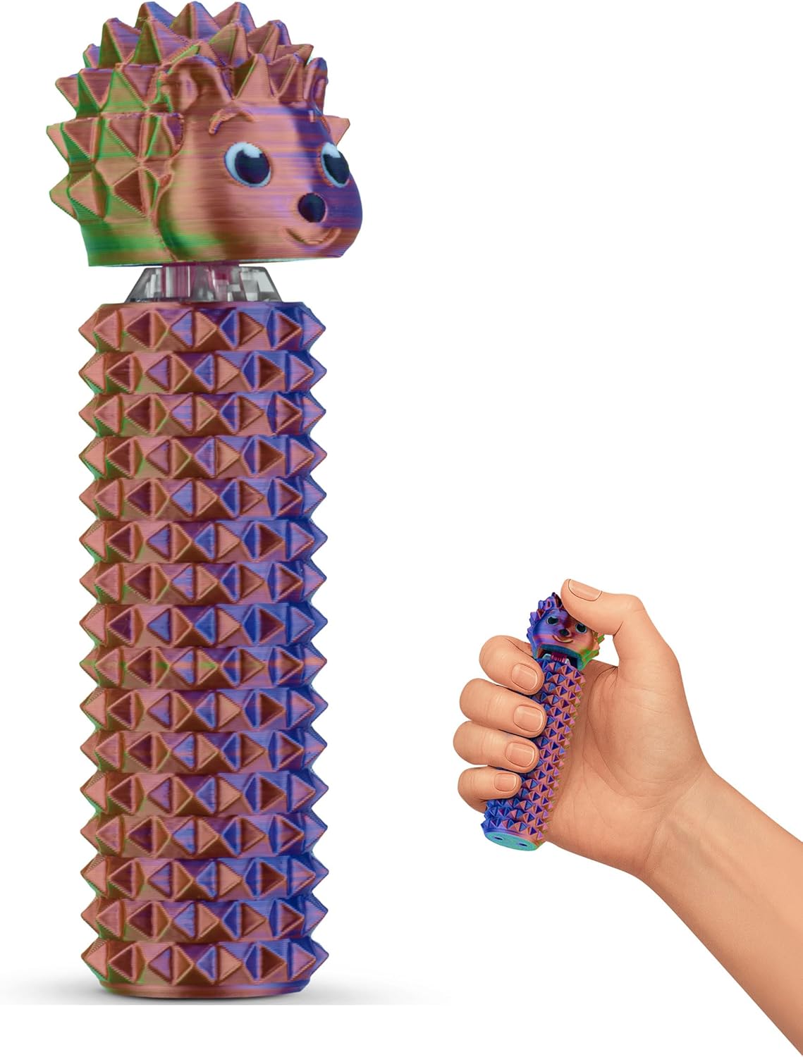 Hedgy - The Hedgehog Sensory Pain Stim Fidget Clicker, Spike Textured for Stress Relief, Focus and Concentration (Neon Harmony)