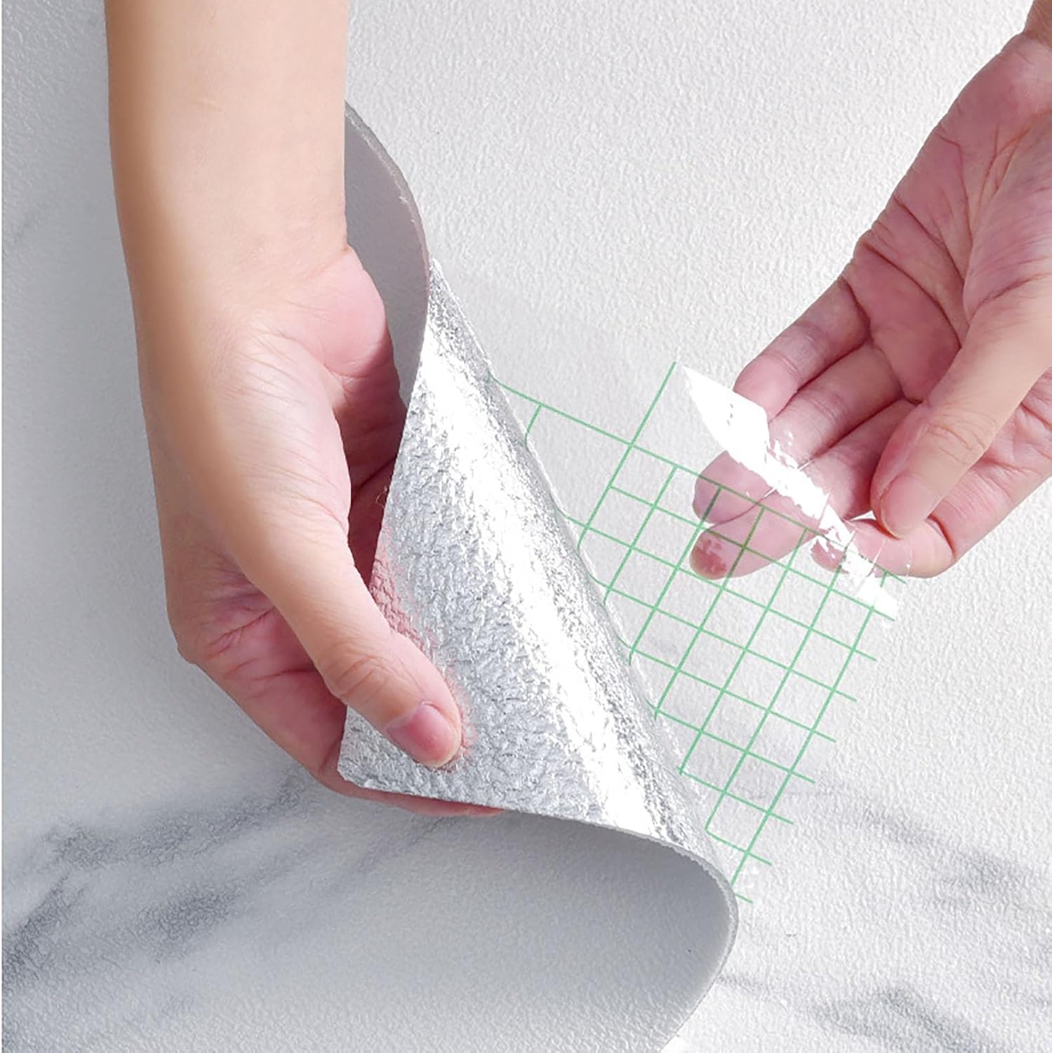 リムーバブル壁紙 XPEフォーム壁パネル 粘着性 傷防止 防音 カット可能 壁紙 複数サイズ 10メートル長さ マルチカラー(Pin