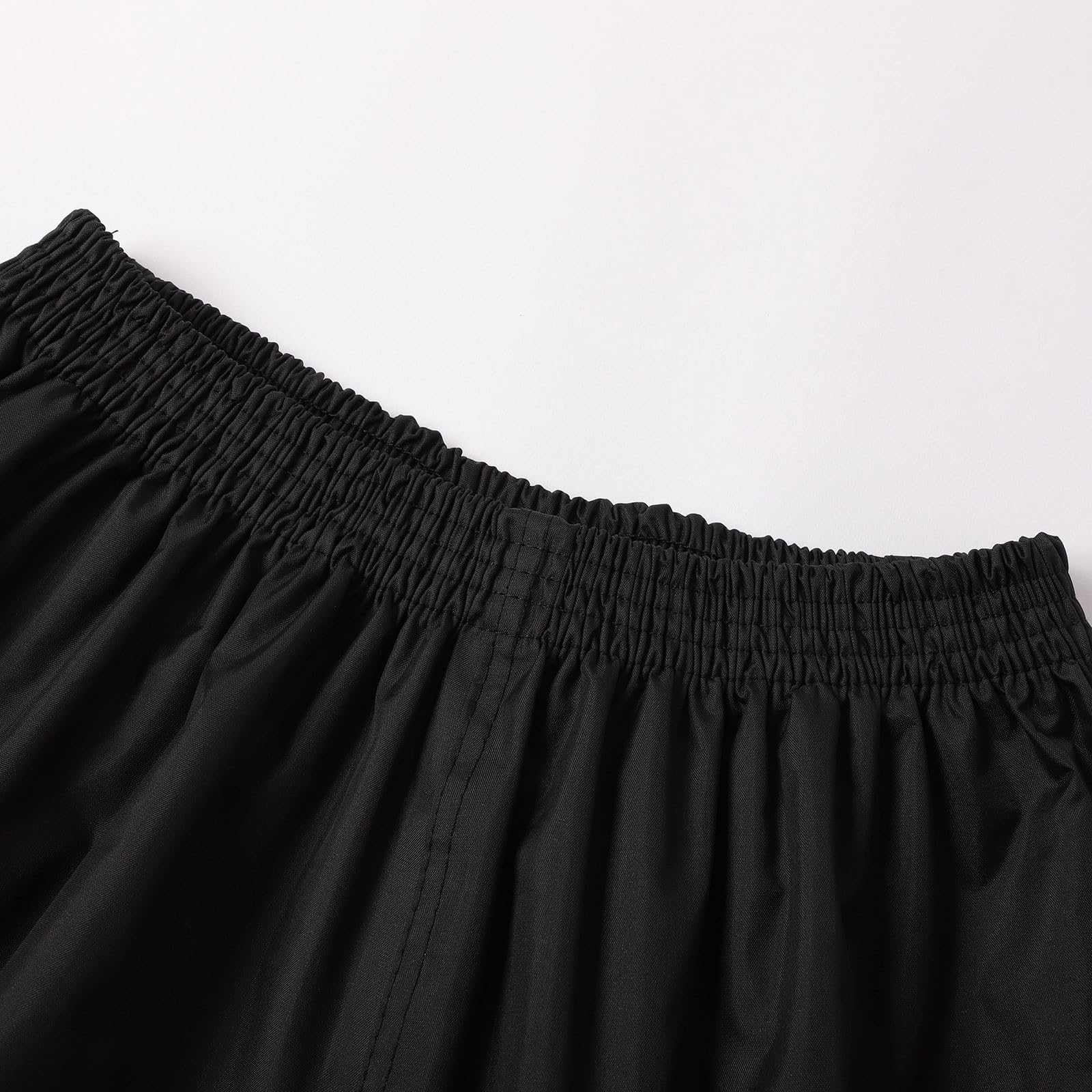 Generisch Poncho antipioggia unisex, impermeabile, riflettente, set di pantaloni da pioggia per attività all'aperto | Impermeabile, unisex, strisce riflettenti, cuciture nastrate, cappuccio regolabile, maniche elastiche, per pesca, moto