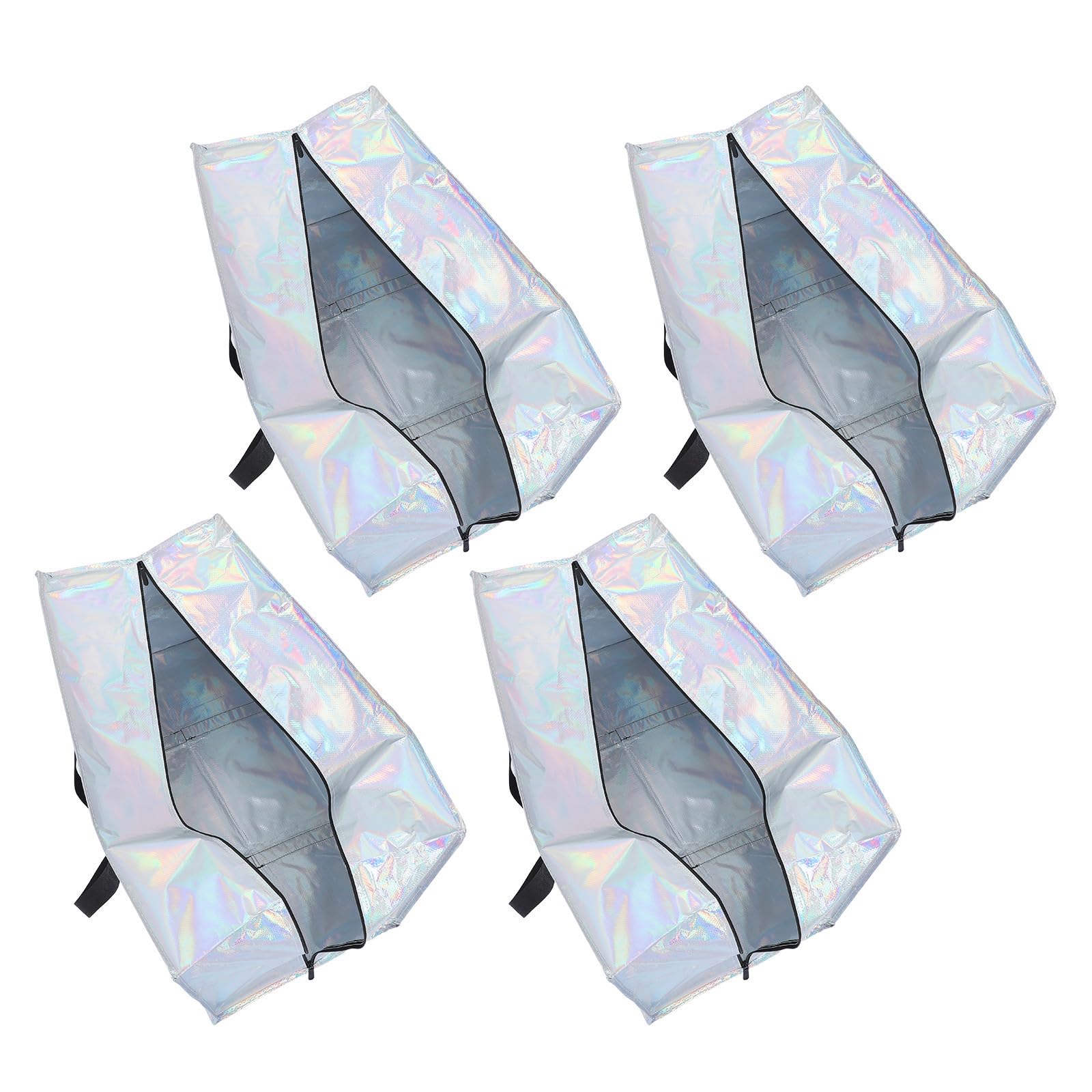 Kichvoe 4 Pezzi Sacchetto con Cerniera Rinforzata e Manici Larghi Extra Large Oxford Resistente All'umidità Portatile per Trasloco per Coperte e Indumenti Durante Traslochi e Dormitorio