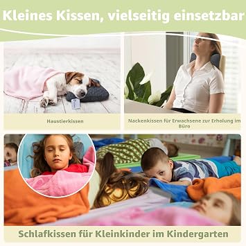 vocheer Small Pillows for Sleeping 28 x 17 cm Mini Travel Pillow 1 Piece