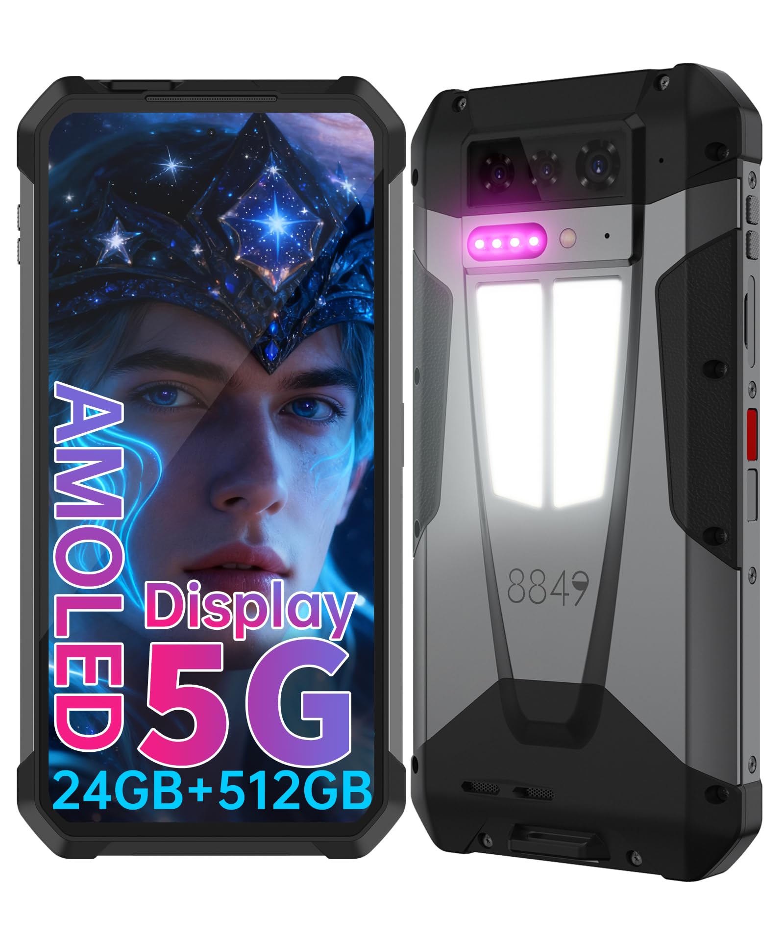 Amazon.com: 8849 Tank 4 Smartphone resistente desbloqueado, 5G