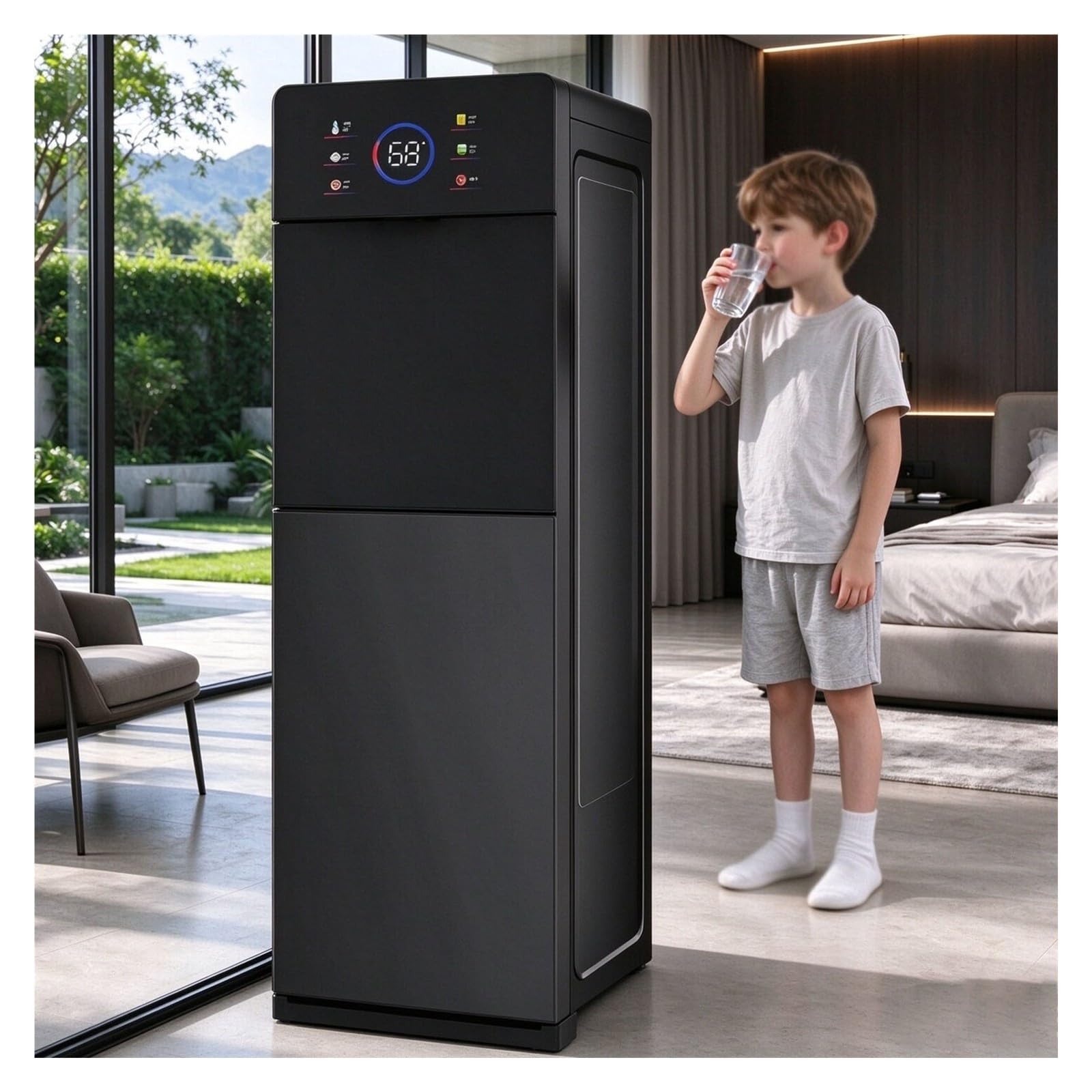 Maquina De Agua Fria Y Caliente De Pie Diseño Slim