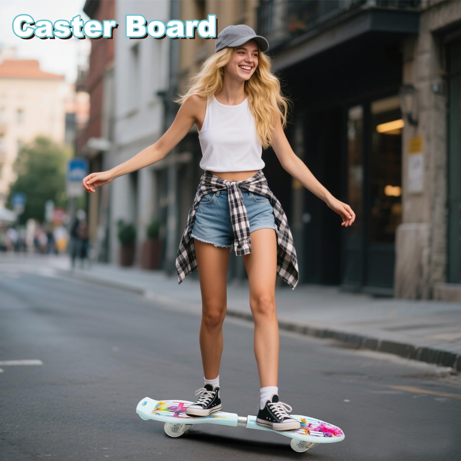Patineta giratoria duradera con 2 ruedas iluminadas, patineta giratoria de 360 grados, divertido tablero giratorio para adolescentes y adultos 5
