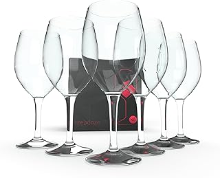 Crystal Red Wine Glasses Set of 6, 360 ml – Premium Lead-Free Glass, Elegant and Durable, for Red Wine – Special Occasions...