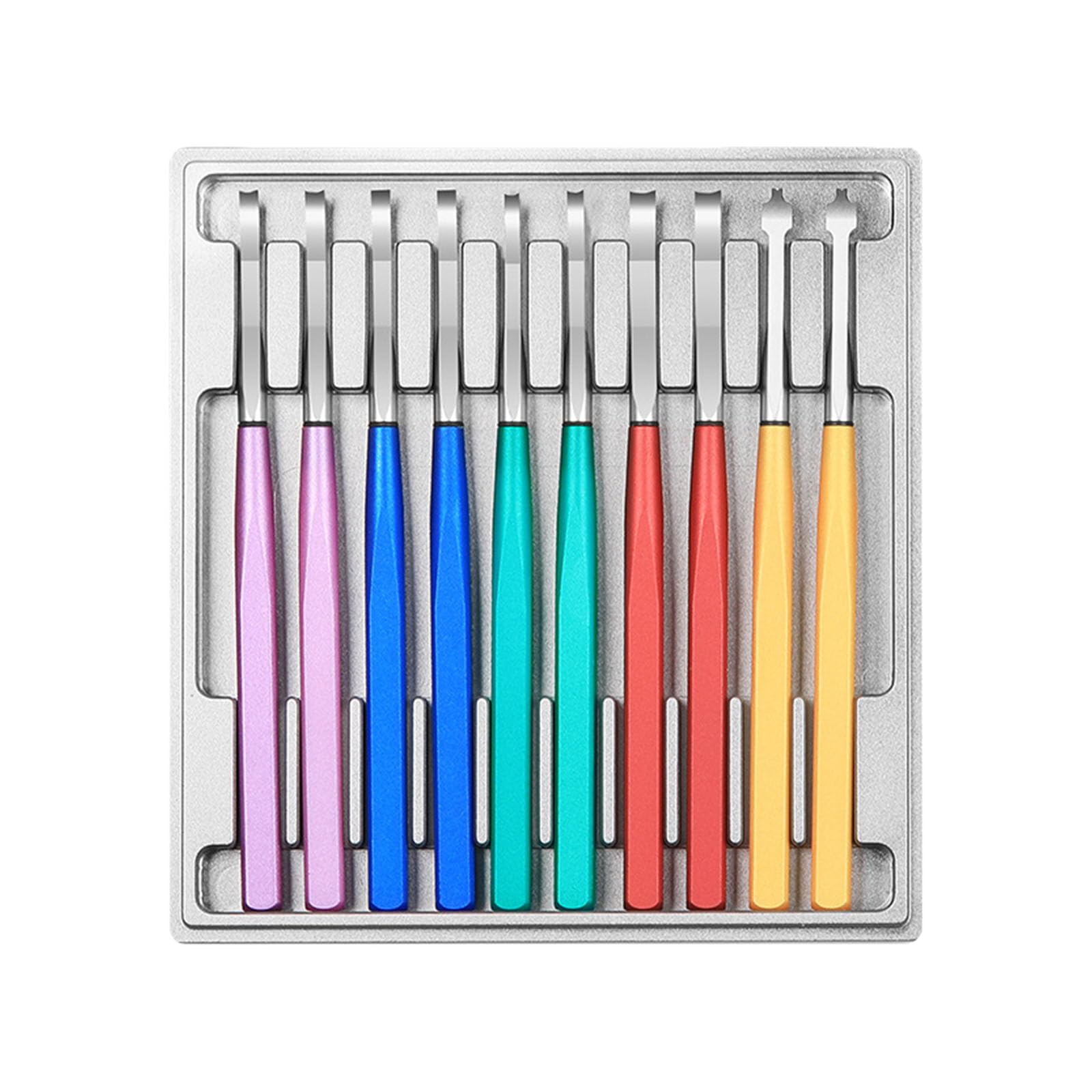 Duty Uhren Reparatur Werkzeug Set, 10 Anti Biege Legierungsheber mit bruchsicherem Acrylgehäuse, geeignet für den professionellen Einsatz, professionelles Uhren Reparatur Set