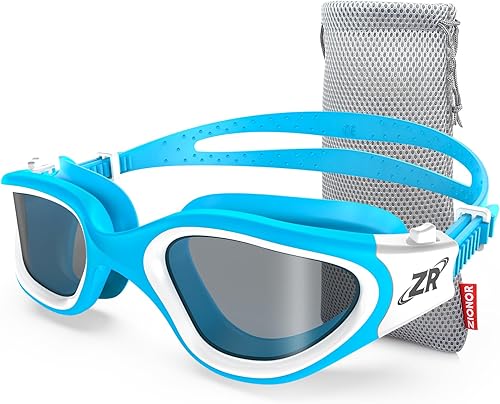 Miniatura 23 de ZIONOR G1 - Gafas de natación polarizadas unisex para mujeres adultas, antiniebla, 100% anti UV, gafas de buceo Negro,A0 (polarizado + espejo