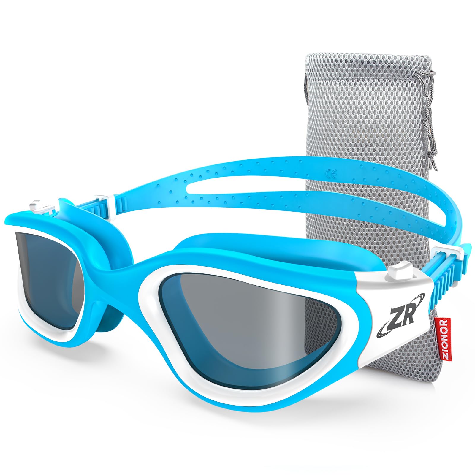 ZIONOR G1 - Polarisierte Schwimmbrille für Unisex und Erwachsene und Damen, beschlagfrei, 100% UV-Schutzbrille