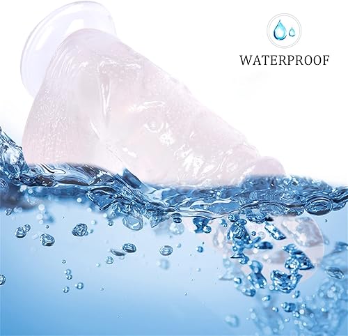 Miniatura 3 de Consolador transparente realista de 10 pulgadas con ventosas fuertes, consoladores de monstruos anales suaves para mujeres, juguetes sexuales,