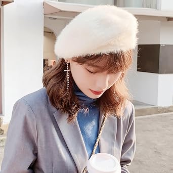 Women Wool Beret Hats Knitted Slouchy Classic Beanie Cap