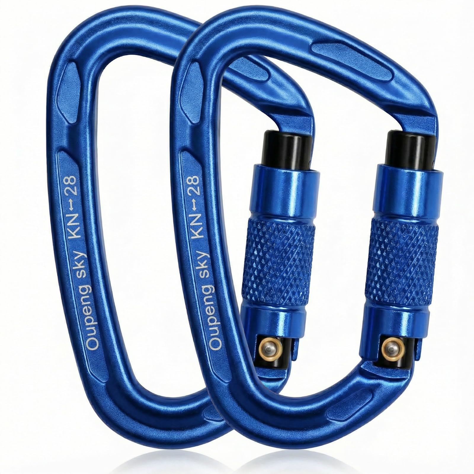 Oupeng sky Auto Locking Carabiner Clips - 28KN (6172lbs) Heavy Duty Caribeaners, Large Carabiner Clip for Keychains，Hammock，Camping, Gym, Hiking, Outdoor ，Dog Leash