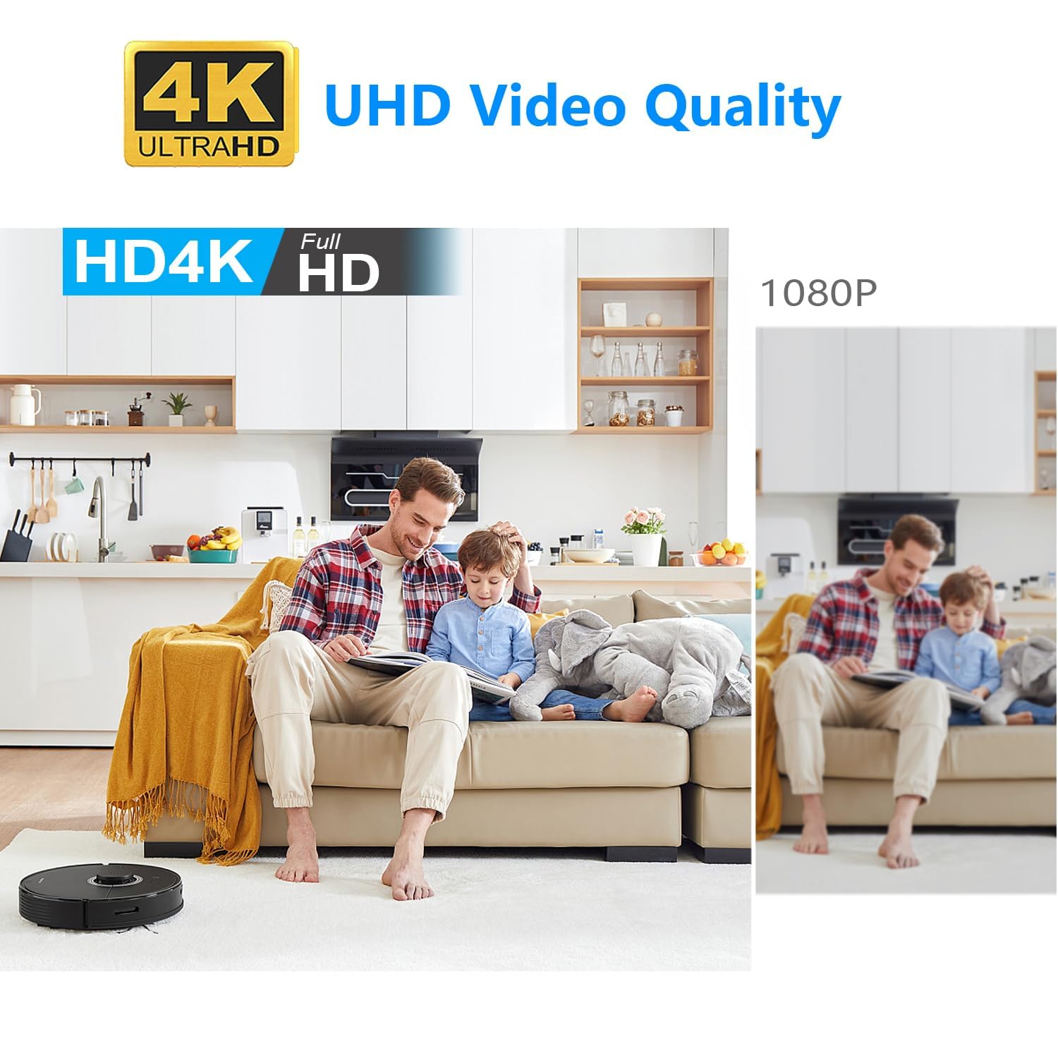 64 G gratis: cámara inalámbrica con batería WiFi más pequeña, cámara oculta, cámara espía con grabación de video HD4K, alimentación en vivo, monitor de bebé, visión nocturna, detección de movimiento