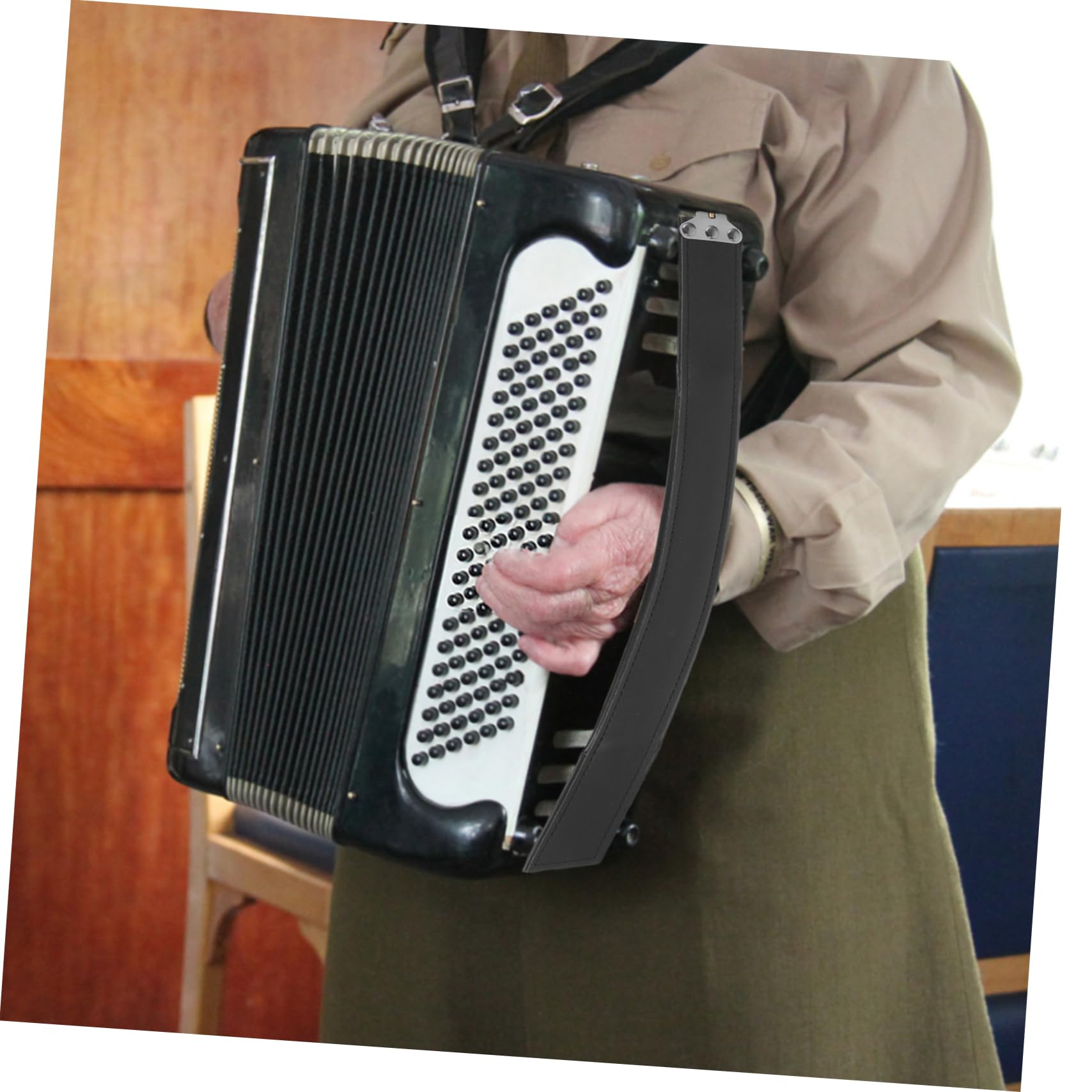 Akkordeon-bass-strip Bequemer Akkordeon-gürtel Gurte Für Bass-akkordeon Akkordeonschlinge Akkordeonzubehör Praktischer Akkordeongurt -akkordeongurte Pu Musikinstrument