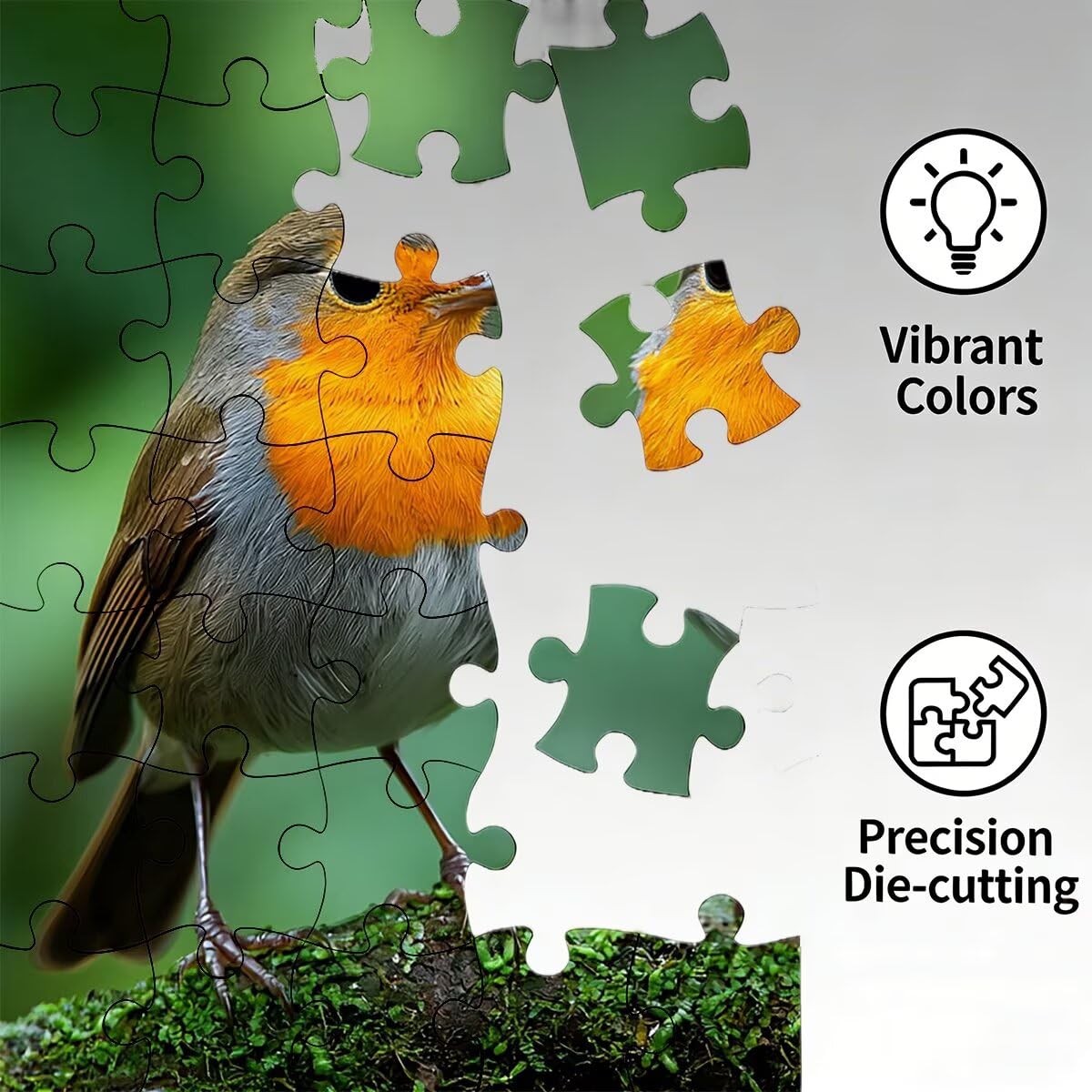 Puzzle 5000 sztuk ptaków, puzzle zwierzęta dla dorosłych, klasyczne puzzle gry edukacyjne do aktywności rodzinnej, najwyższej jakości drewniane puzzle z pudełkiem na prezent dla mężczyzny, prezent dla