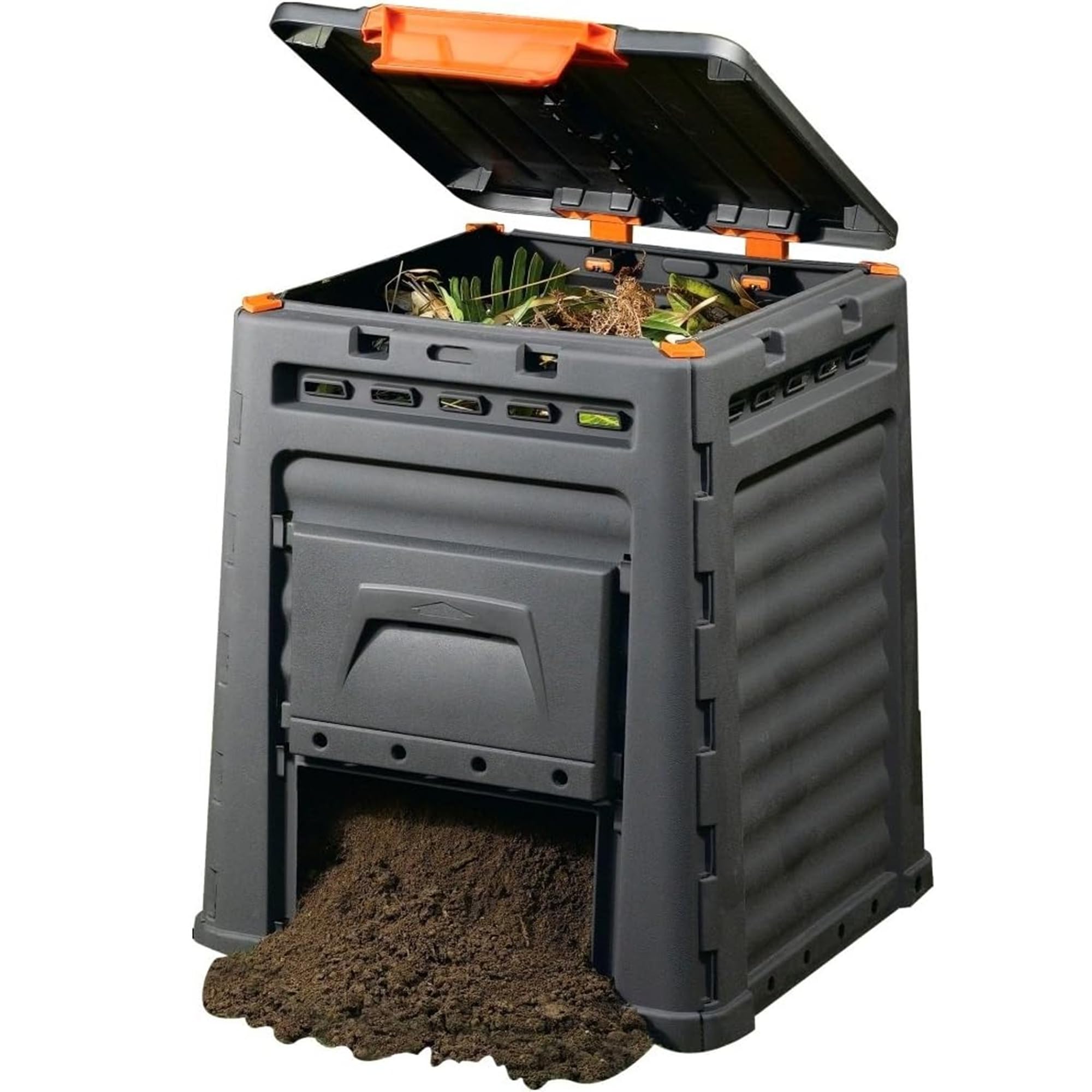 Keter - Compostador ECO, con capacidad de 320 L, Color gris oscuro