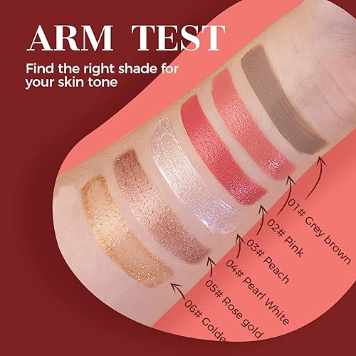 Miniatura 8 de Reddhoon Contour Beauty Wand, contorno líquido de cara, resaltador y barra de rubor con aplicador de cojín, acabado mate natural suave, barra de