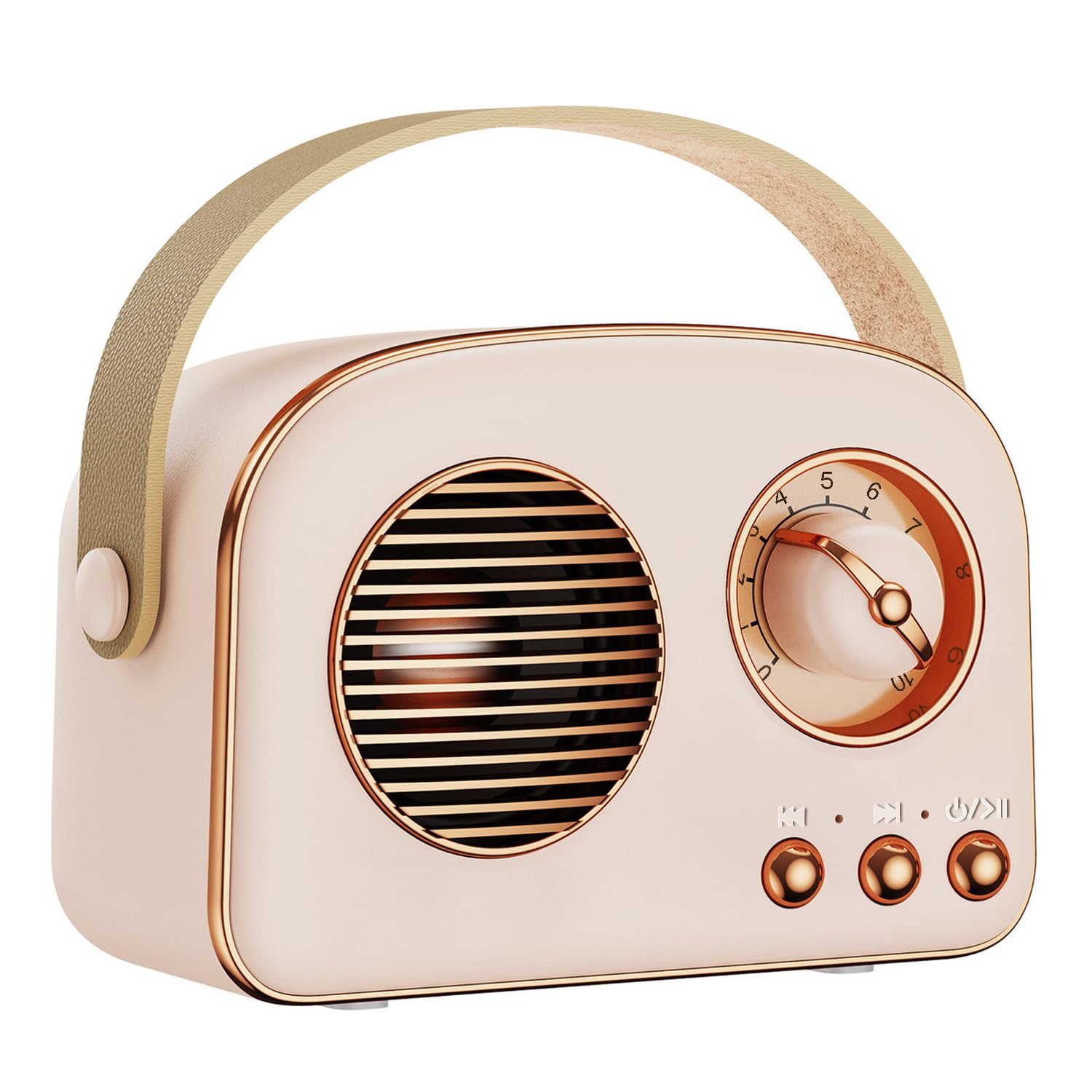 SpringFlora Retro Bluetooth Speaker, Cute Mini Portable Wireless Speaker with TWS for Home Outdoor Travel, Vintage Decor, Gifts for Girls, Teens,