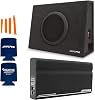 Alpine KTA-200M Mono Power Pack Amp with Alpine SBT-S10V 10 Loaded Subwoofer Truck Enclosure