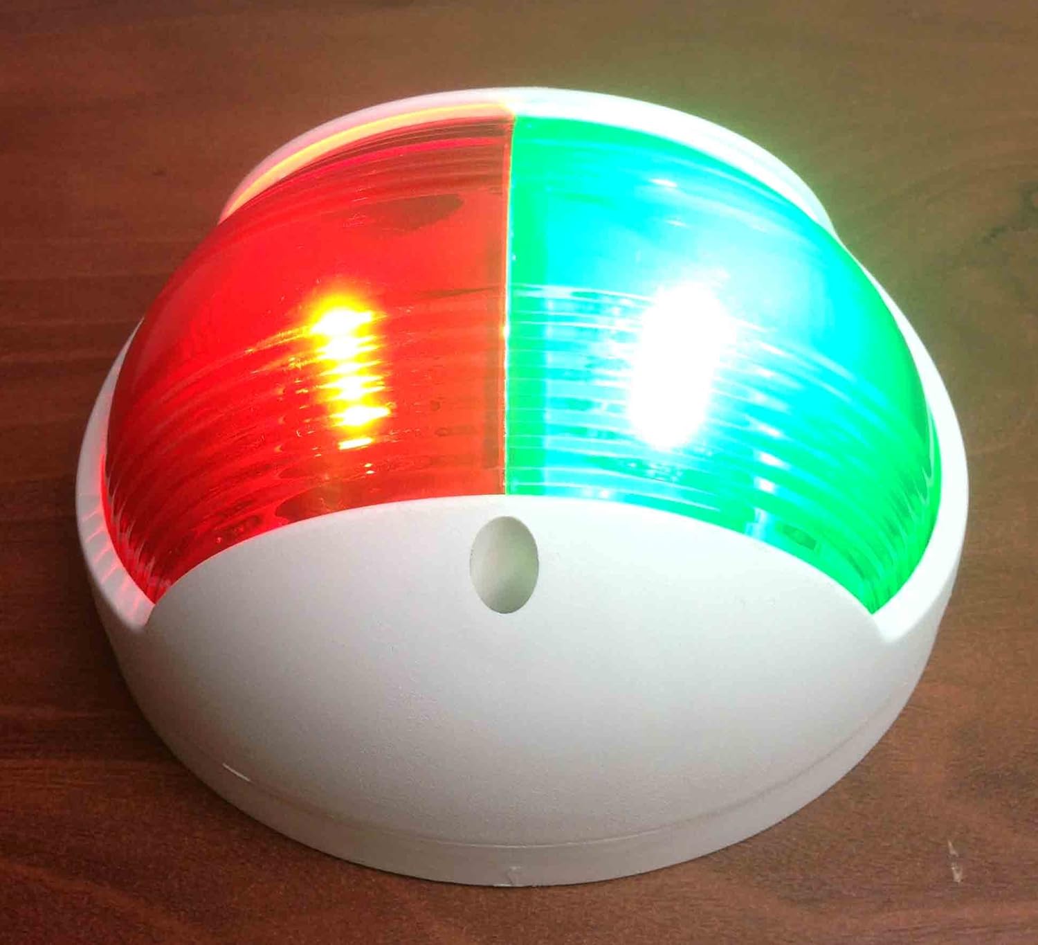 MARINE BOAT VERTICAL MOUNT COMBINATION RED GREEN BOW LED NAVIGATION LIGHT 2NM