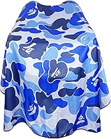 Vista 10 de Capa de peluquería para hombres, capa profesional de peluquería con broches de presión, impermeable, capa de peluquería - 63 x 56 pulgadas