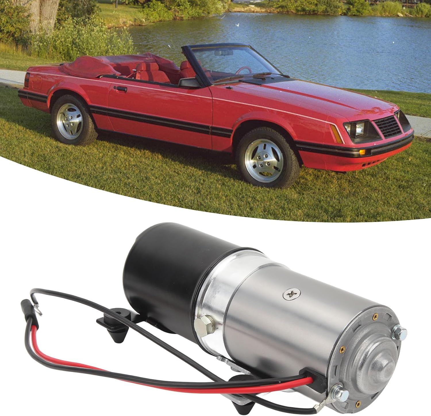 FM EM001A, 300-325 PSI Heavy Duty Convertible Top Motor Pump High Efficiency GT LX 1983-1993