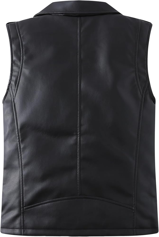 【新品未使用】RIDERS FAKE LEATHER VEST Amazon.com: POZAMA Kids Faux Leather Vest | Sleeveless Motorcycle