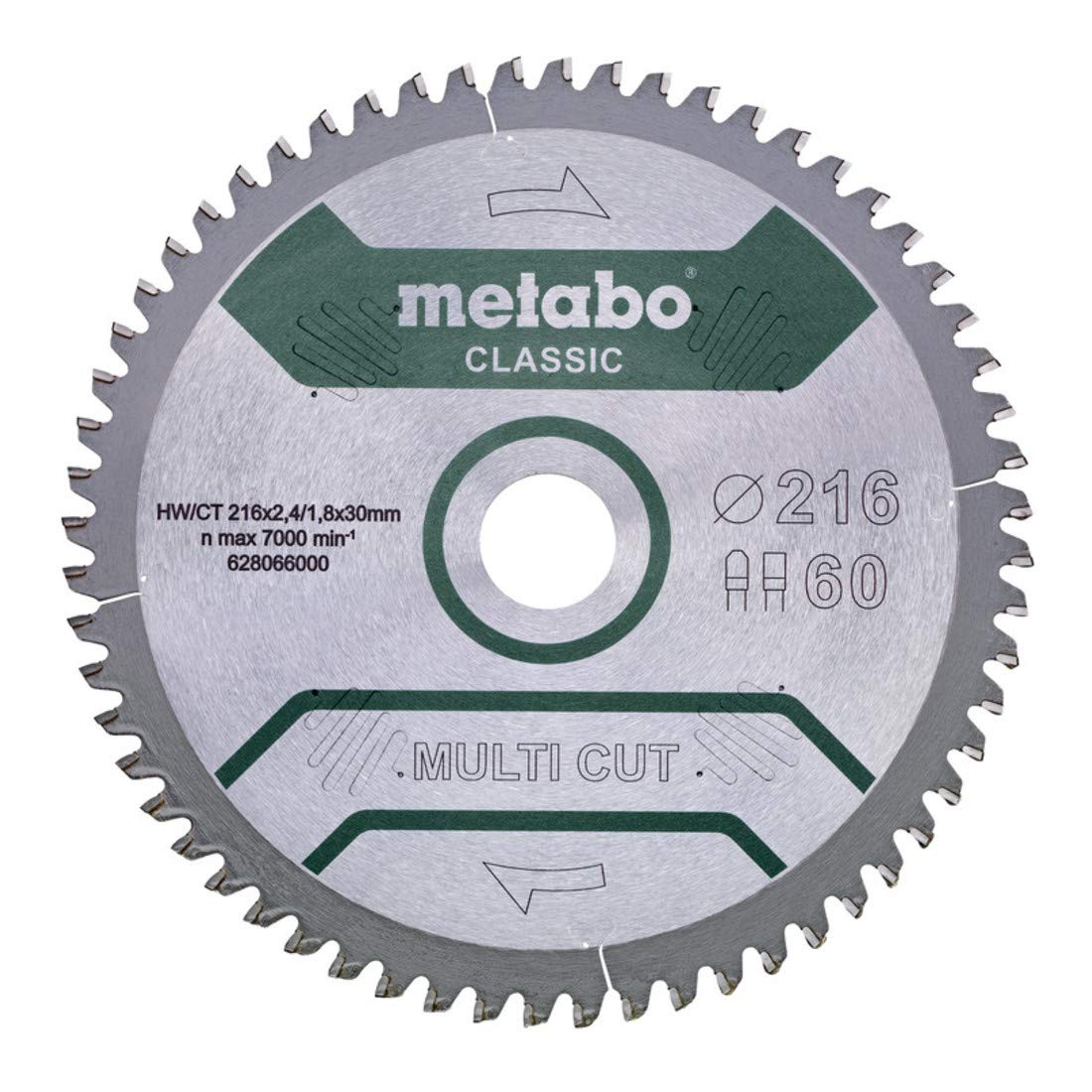 METABO 628667000 - Hoja de sierra Multi Cut Classic 305x30 mm dientes 80 FZ/TZ 5°neg/B