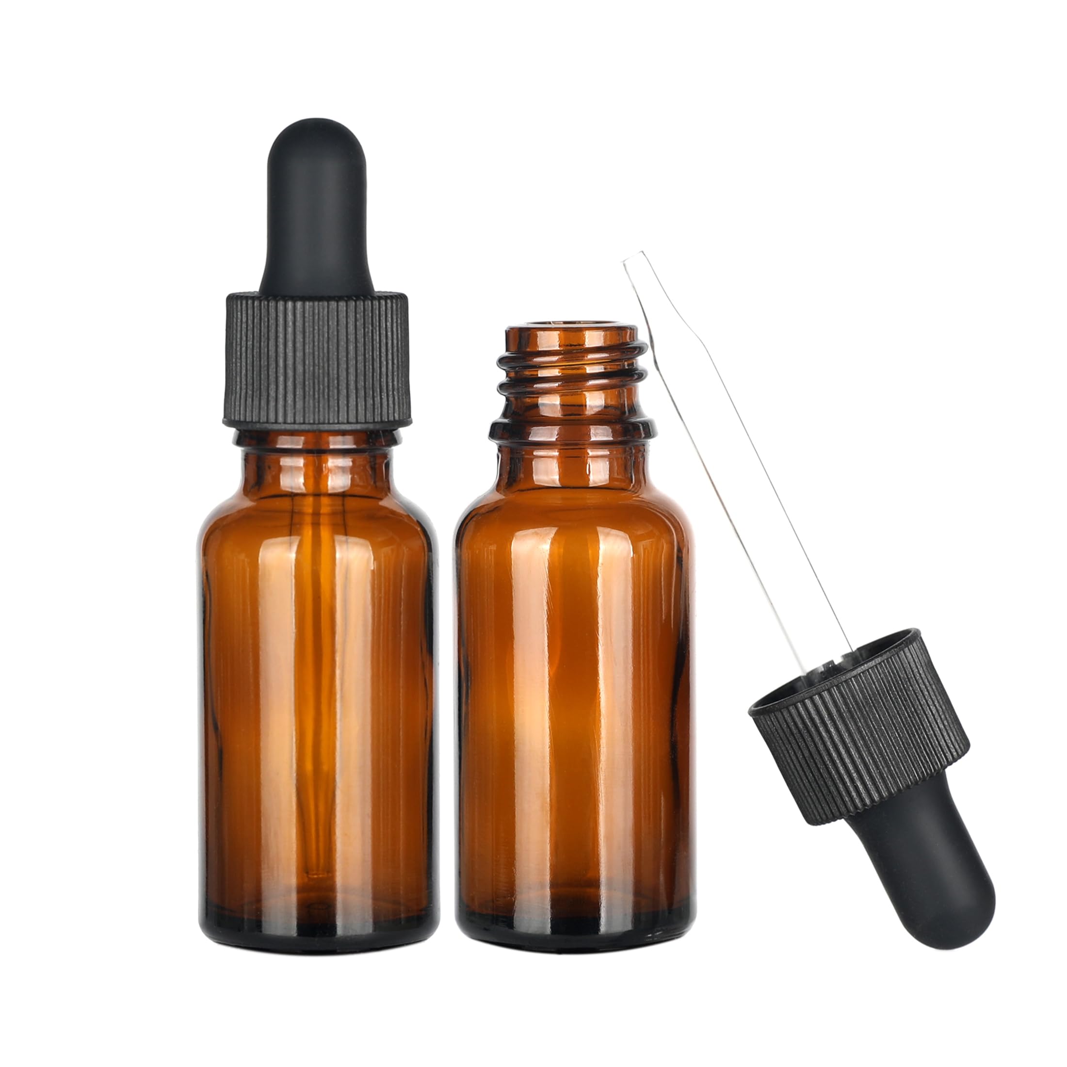 Magic Season Amber Essential Oil Bottles - / 20Ml With Dropper / 2 Pcs