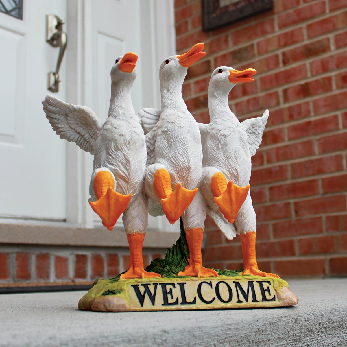 まとめ買い　Dancing-Duck!ページ Amazon.com : Design Toscano Delightful Dancing Ducks Welcome Sign