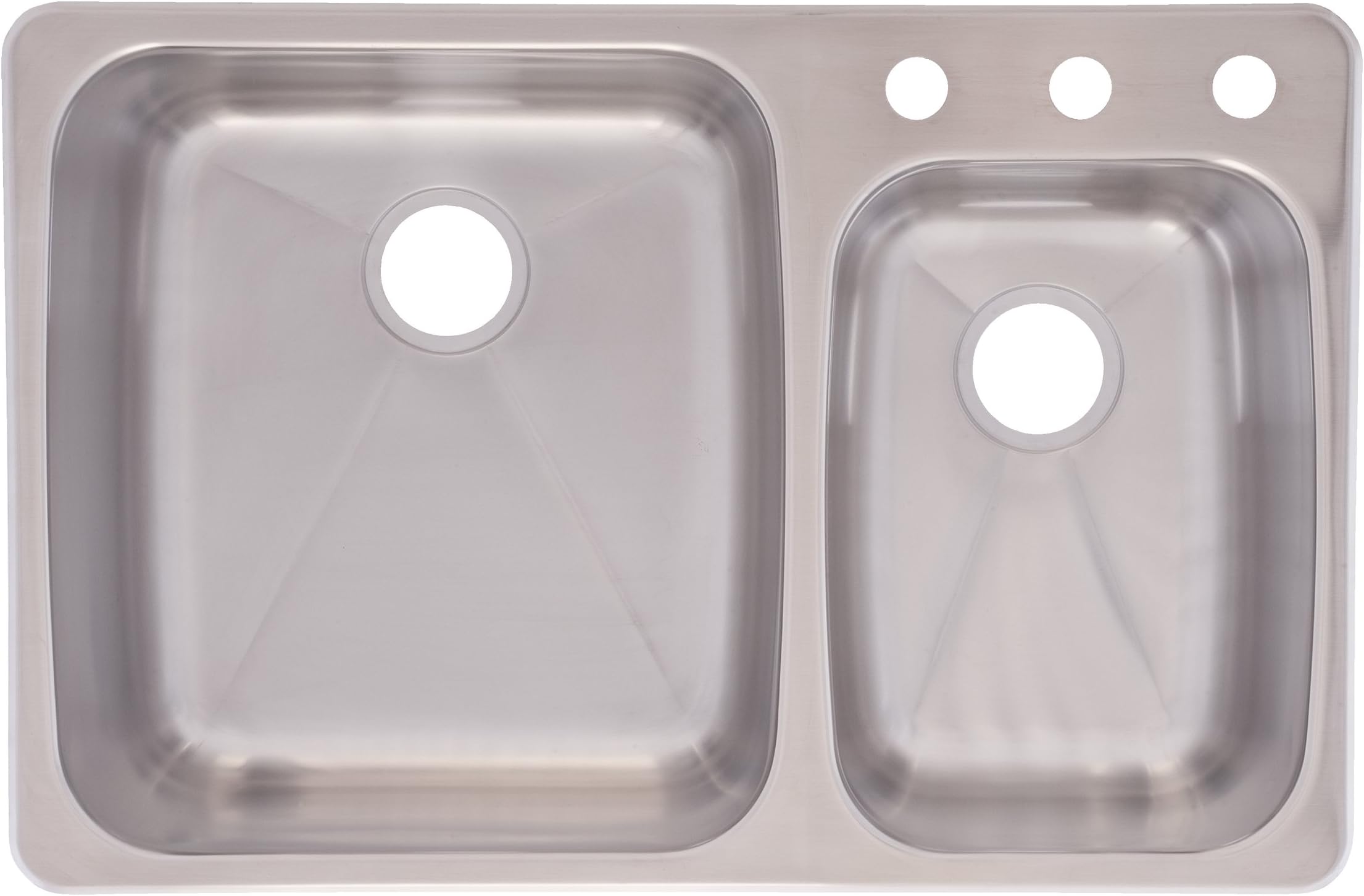 Franke C2233R/9 Stainless Steel 33 1/4x 22in. Dualmount Double Bowl Sink